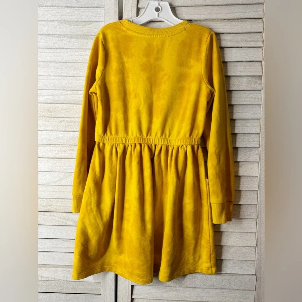 Cat & Jack Yellow Kids Dress Size 6/6X Long Sleeve Casual Pocket Twirl Cute